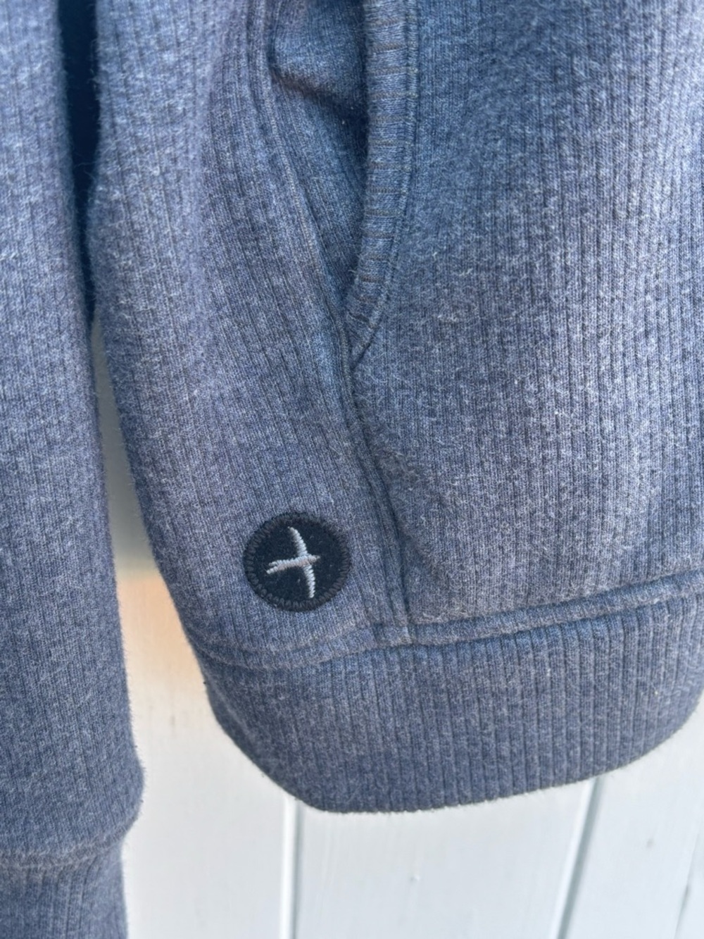 Relwen Gray Zip Up Hoodie Long Sleeve Large - Picture 3 of 7